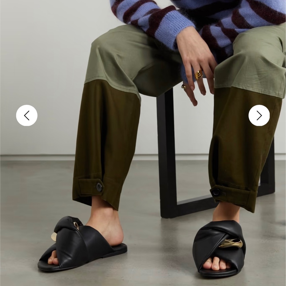 Jw Anderson Puffy Twist Slides/Sandals Size 38 - image 1